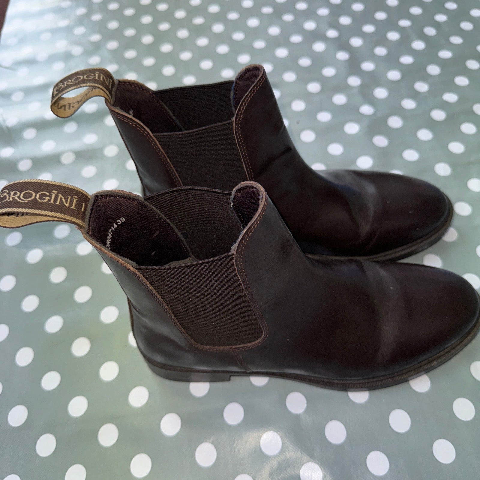 Brogini Brown Leather Size 6 Jodphur Boots - Free Postage