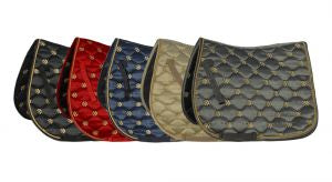 Rhinegold Lucky Clover Satin Saddle Pad