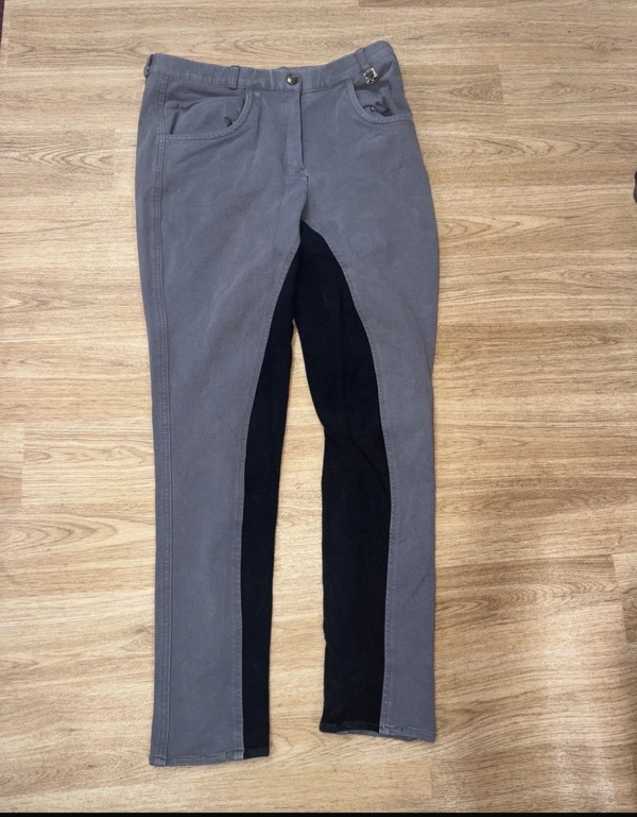 Sheldon grey black ladies 30” breeches