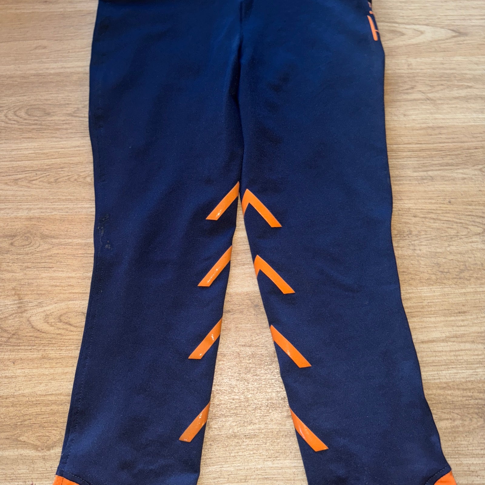 Firefoot Navy Orange Riding Tights  - Ladies 10