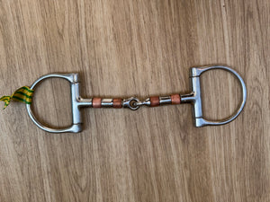 D Ring Copper Roller Snaffle 5” or 5.5” - Stop Them Taking Hold D