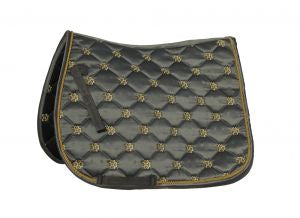 Rhinegold Lucky Clover Satin Saddle Pad