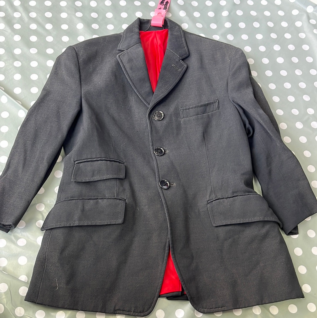 Saddle Master Ladies Black Show Jacket Size 30”