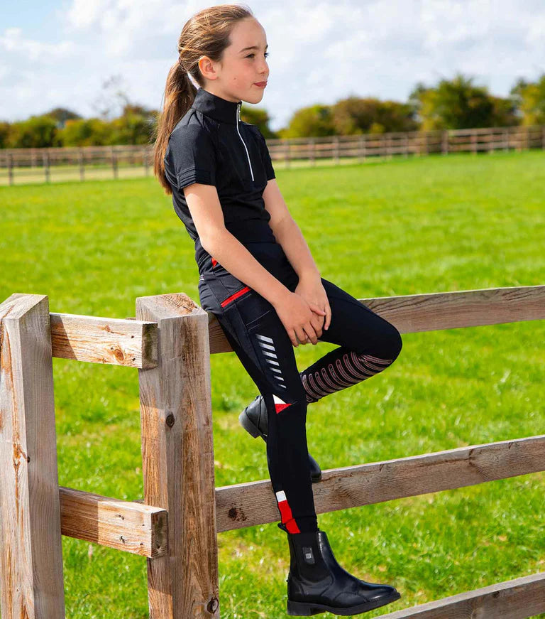 Adora Girls Gel Knee Pull On Riding Tights 7/8 yrs RRP £52