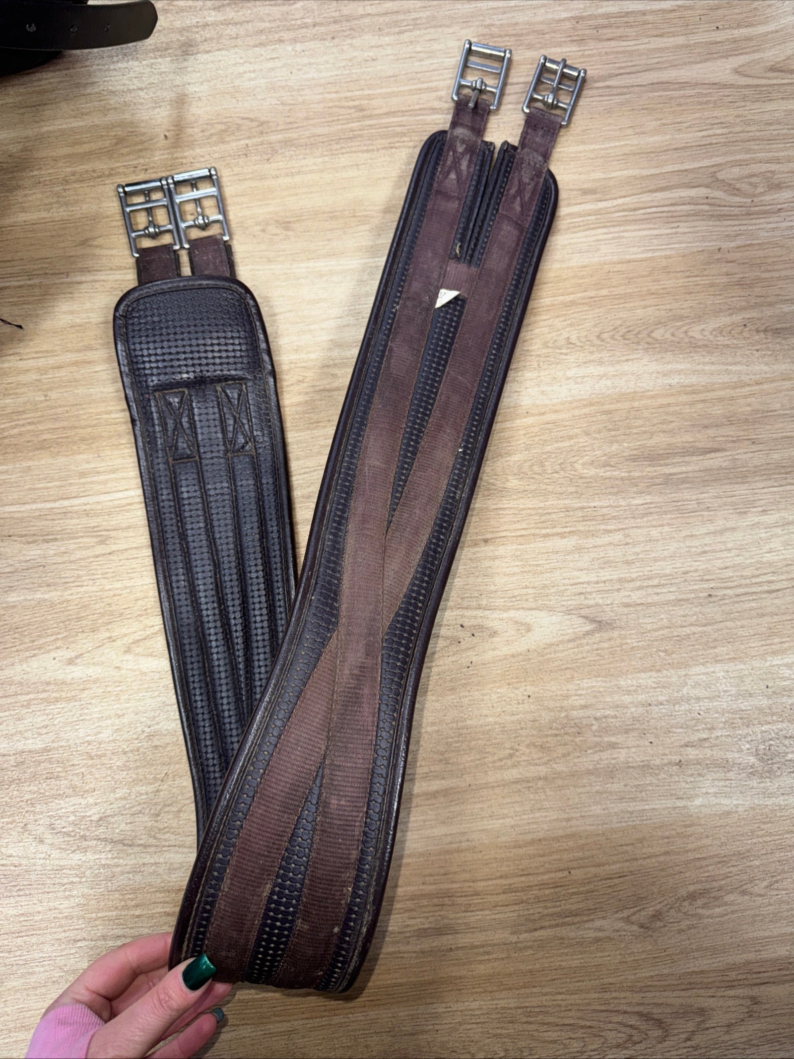 Hy Equestrian Brown 50” Elasticated Girth / Free Postage