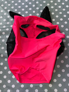 Hi Viz Pink Fly Mask - Cob/Full