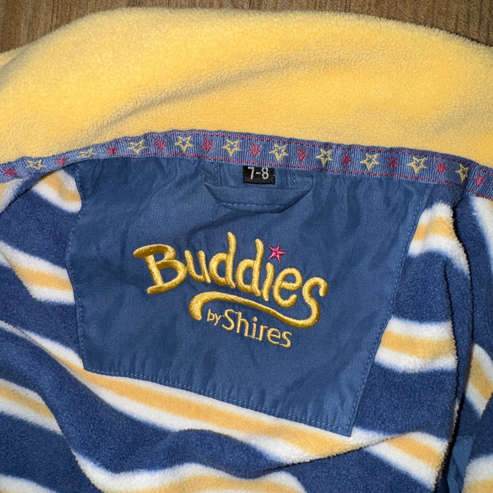 Shires Buddies Blue Riding Blouson Jacket 7/8 Yrs