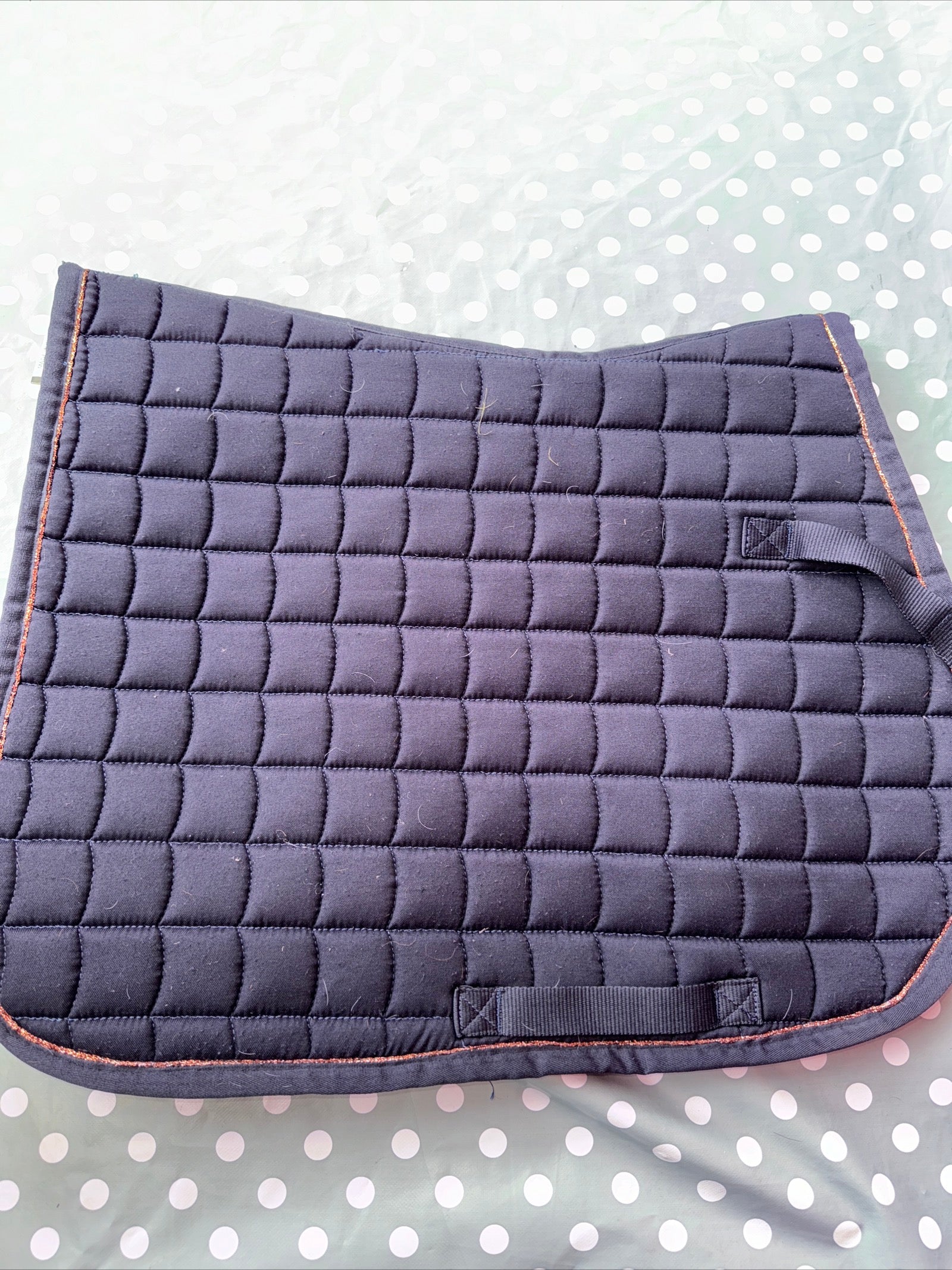 Horze Navy Pony Saddle Pad D - Free Postage