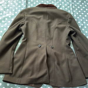 Ladies Brown Showing Jacket/ Competition Size 12 - 36”