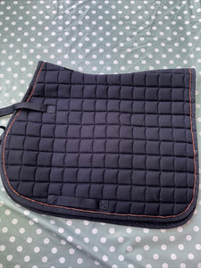 Horze Navy Pony Saddle Pad D - Free Postage