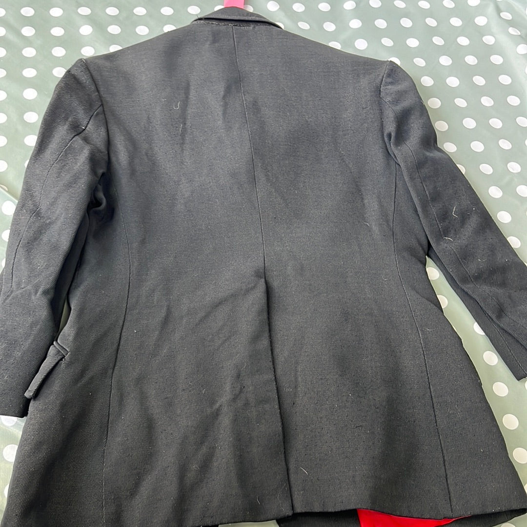 Saddle Master Ladies Black Show Jacket Size 30”