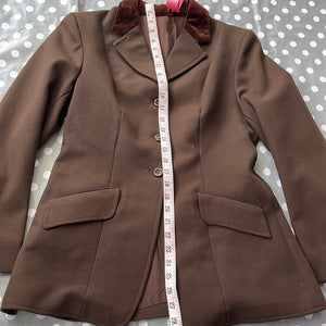 Ladies Brown Showing Jacket/ Competition Size 12 - 36”