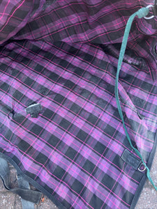 Requisite Purple Check Stable Sheet 6ft D