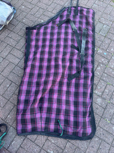 Requisite Purple Check Stable Sheet 6ft D