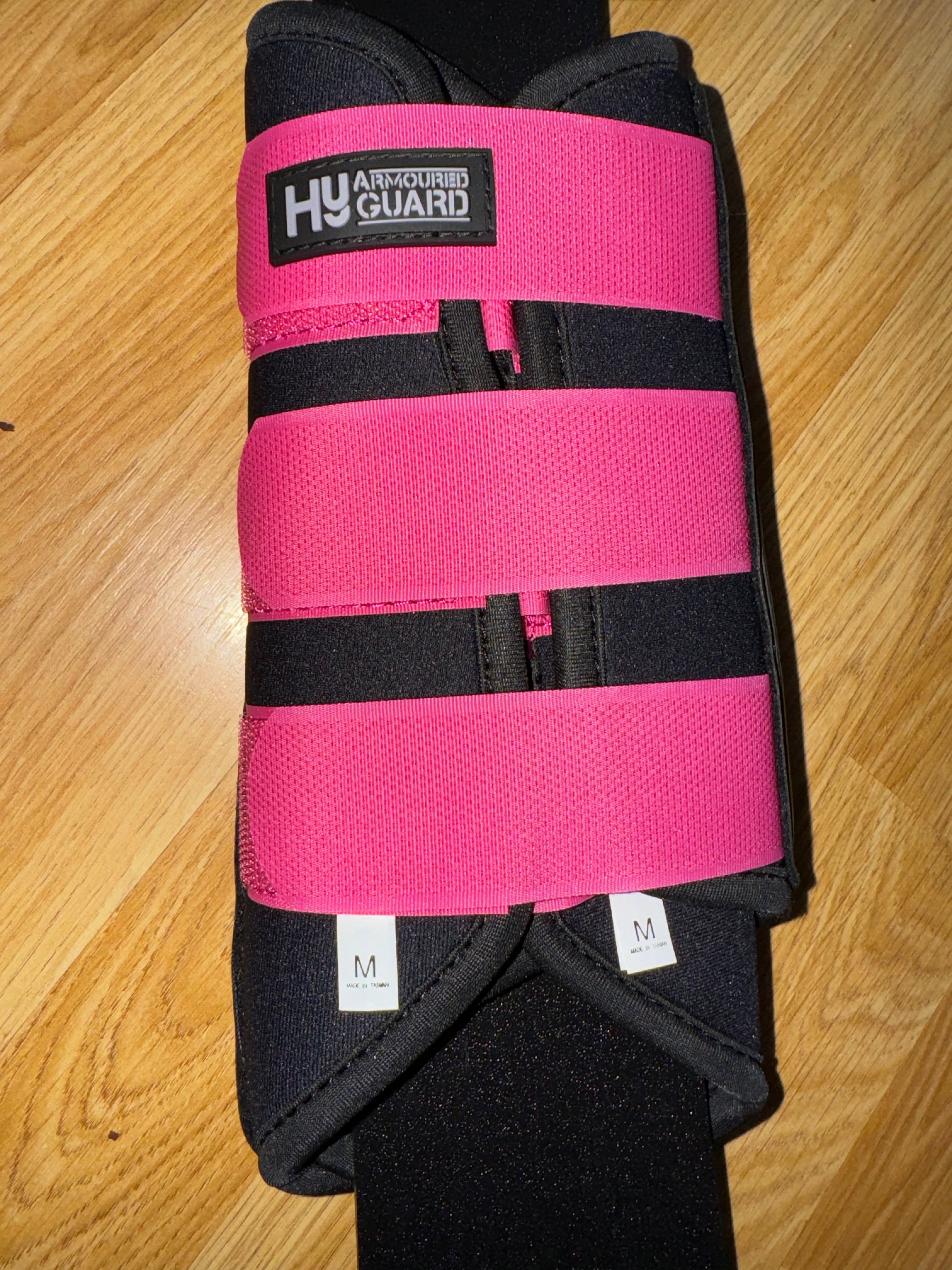 Hy Black & Pink FULL Brushing Boots  - Free Postage - SALE