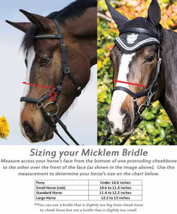 Horseware Rambo Diamanté Competition Micklem Bridle - Standard Horse RRP £157.99