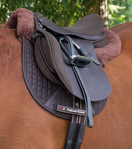 Premier Equine Synthetic Suede GP Saddle Brown