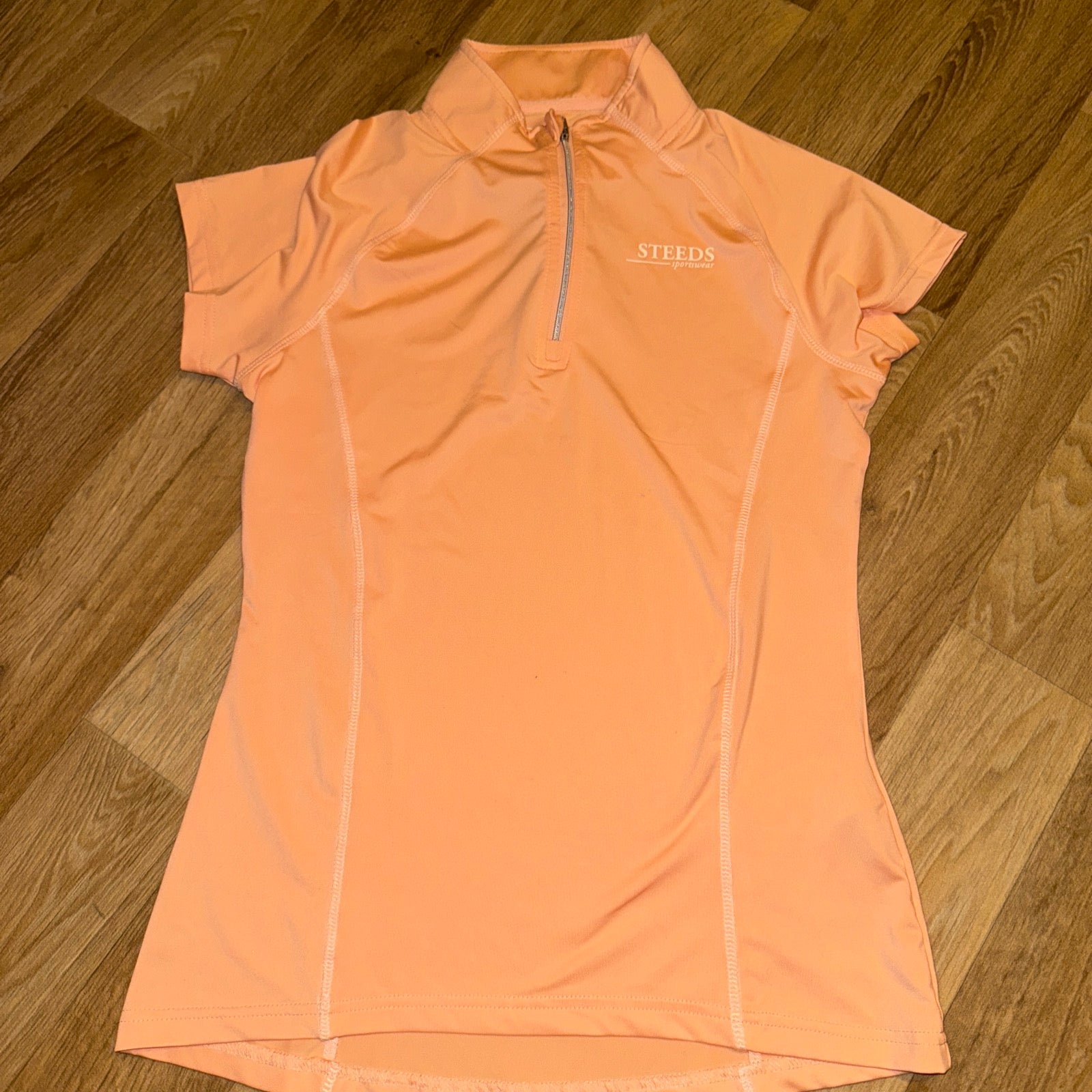 Steeds Peach Short Sleeved T - Shirt - Ladies Small