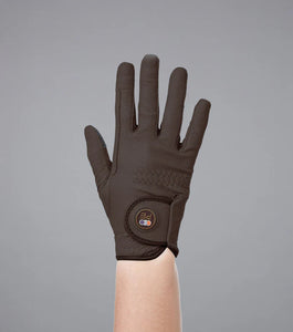 Premier Equine Metaro Junior Riding Gloves - BROWN