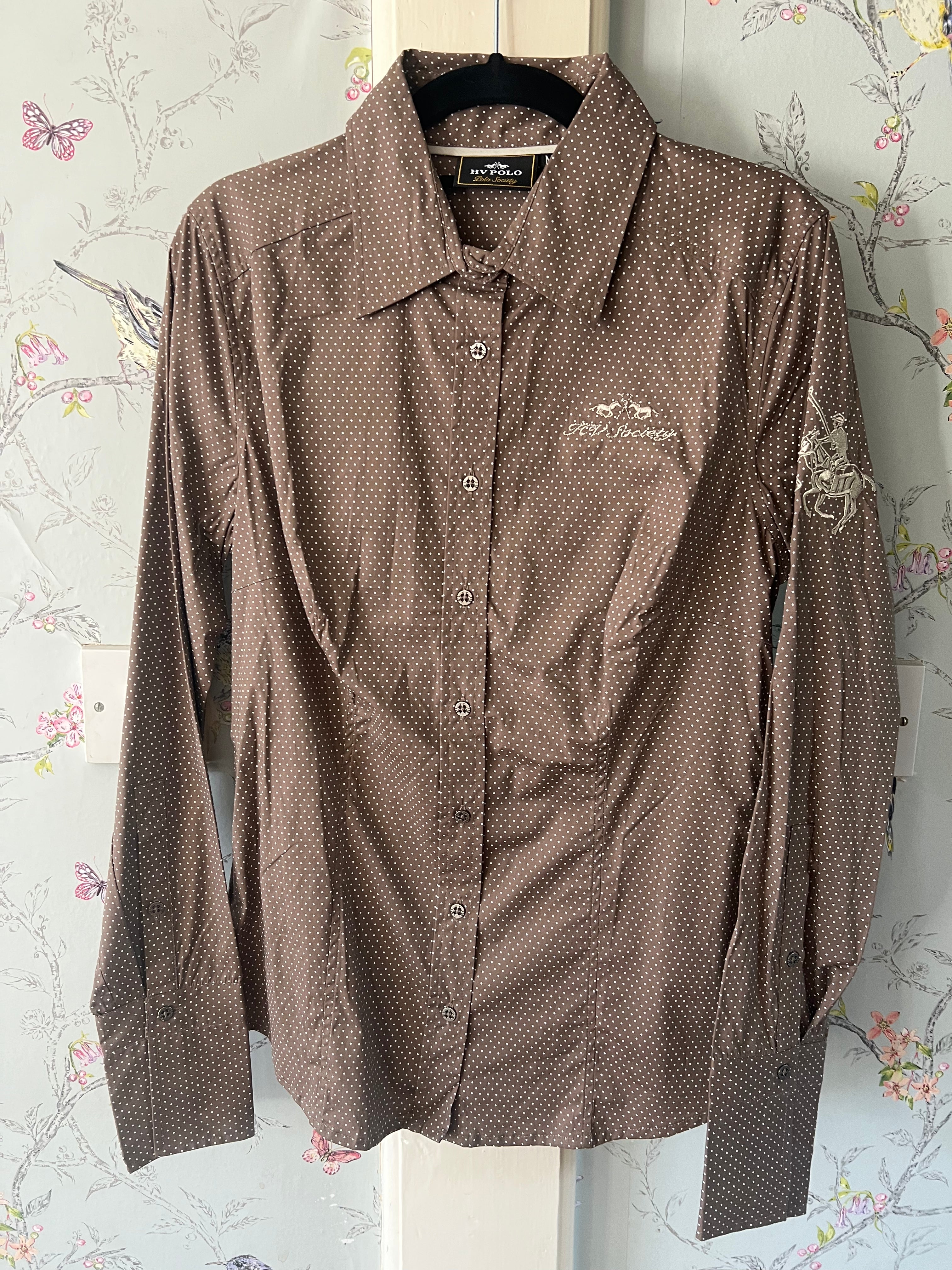 Hv Polo Brown Spot Mediun Shirt