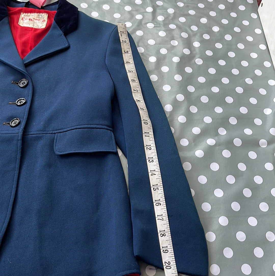 Caldene Ladies Navy Show Jacket Size 24”