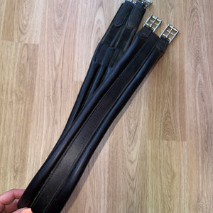 Black English Leather Elastic Girth 48” D & Free Post