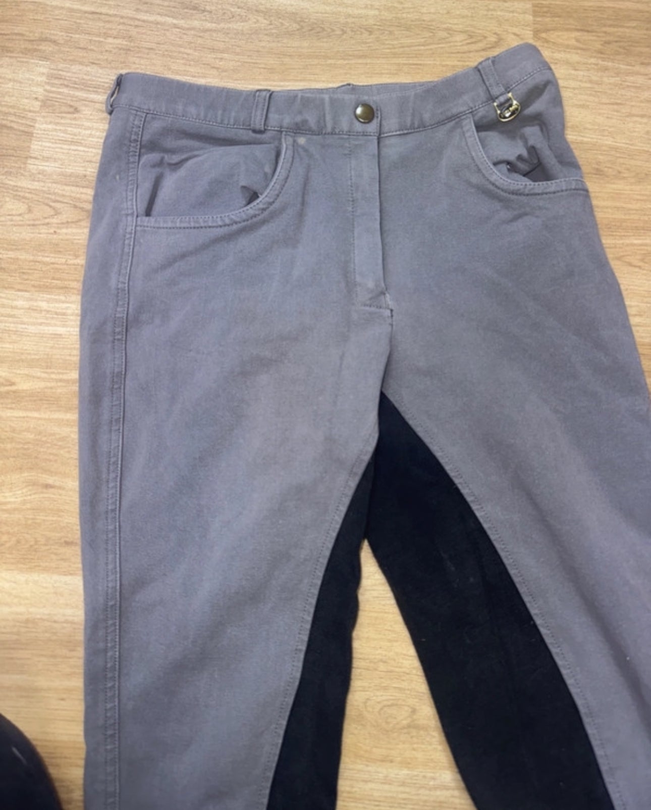 Sheldon grey black ladies 30” breeches