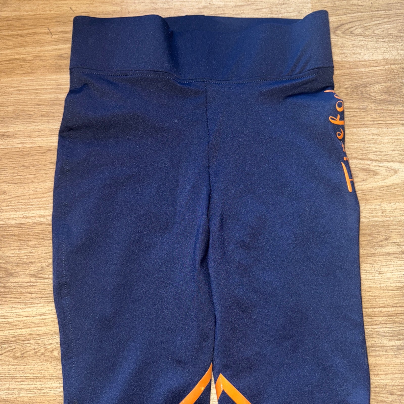 Firefoot Navy Orange Riding Tights  - Ladies 10