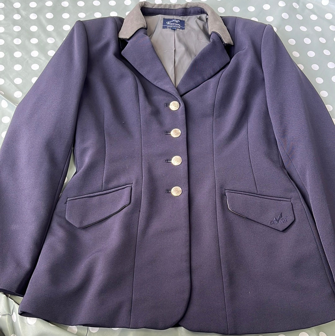 Equetech Ladies Show Jacket Navy Size 34”