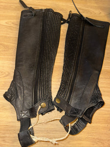 Ladies Size Small Leather Half Chaps - Free Postage