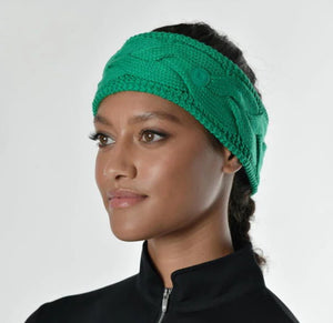 Dublin Cable Knit Headband - Blue or Green