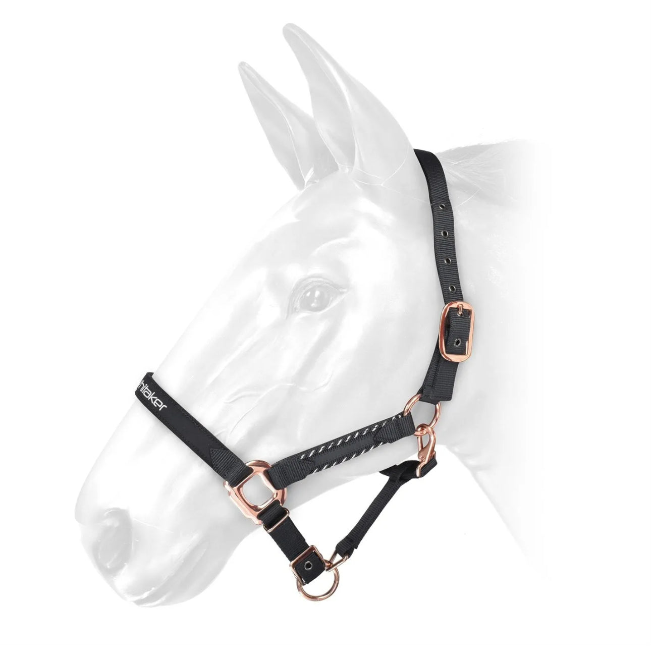 WhitakerHeadcollar & Rose Gold Buckles - Black or Navy