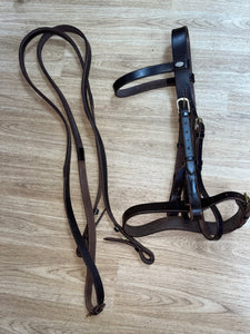 John Whitaker Brown Bridle With Reins  Cob #6