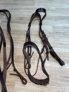 John Whitaker Brown Bridle With Reins  Cob #6