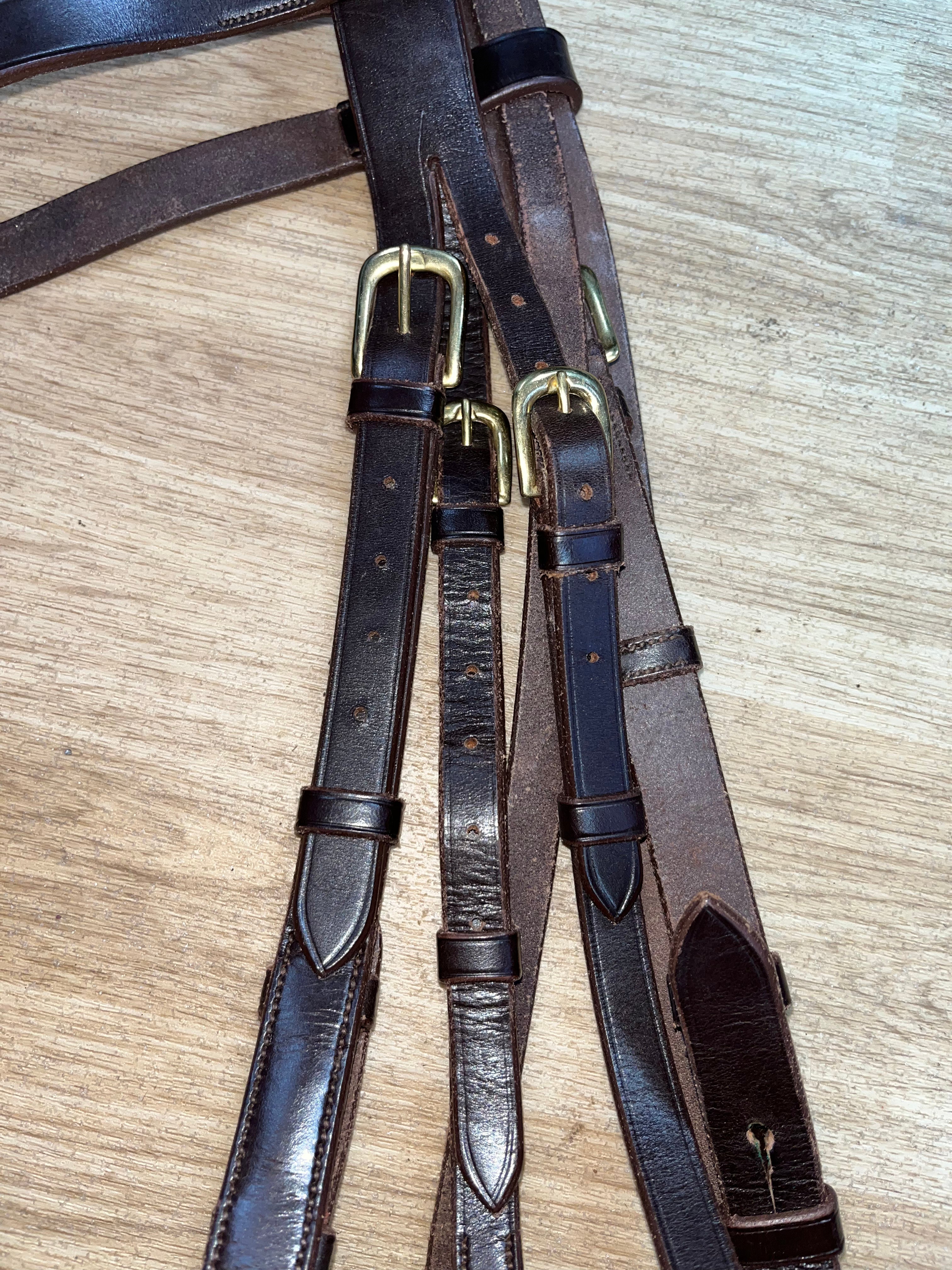 John Whitaker Brown Bridle With Reins  Cob #6