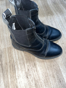 Hy Zip Jodphur Boots Size 3 Black