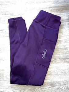 Cameo Winter Lined Ladies Riding Tights Size 24 Colour Fig