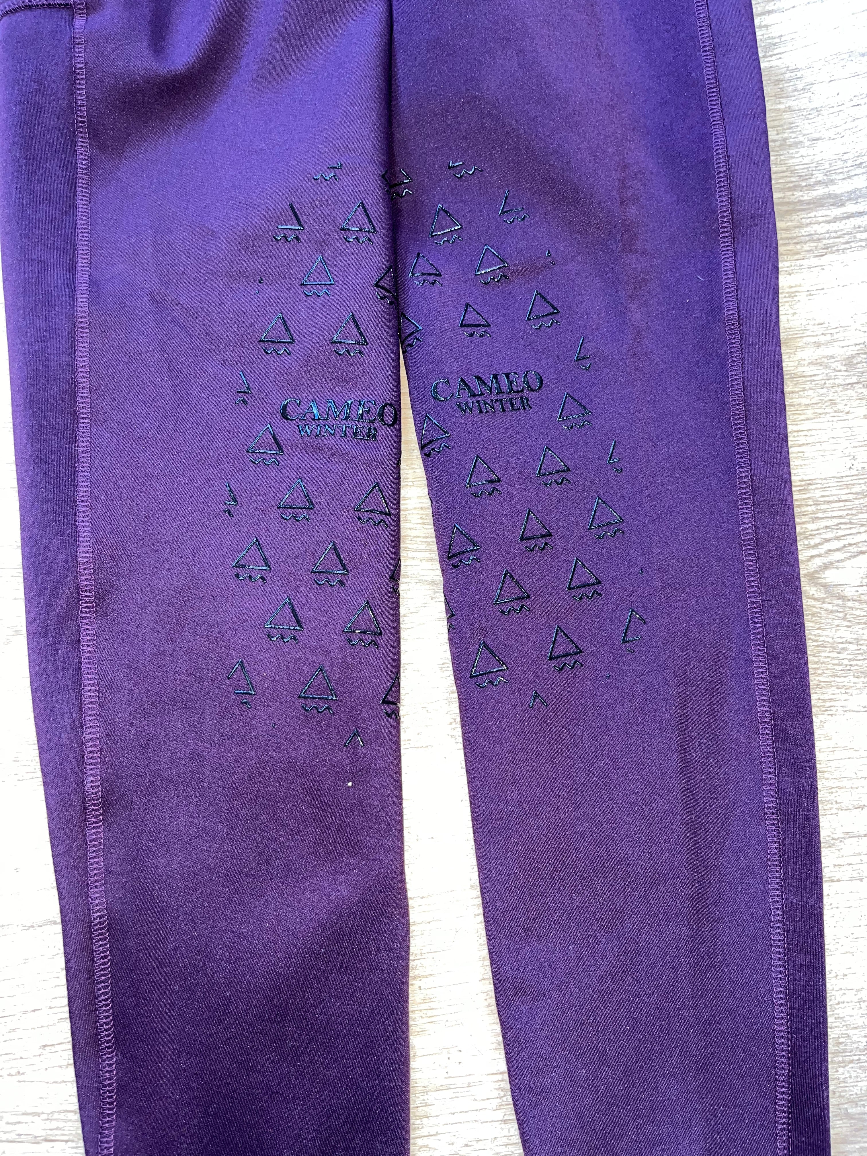 Cameo Winter Lined Ladies Riding Tights Size 24 Colour Fig