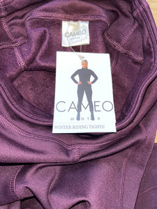 Cameo Winter Lined Ladies Riding Tights Size 24 Colour Fig