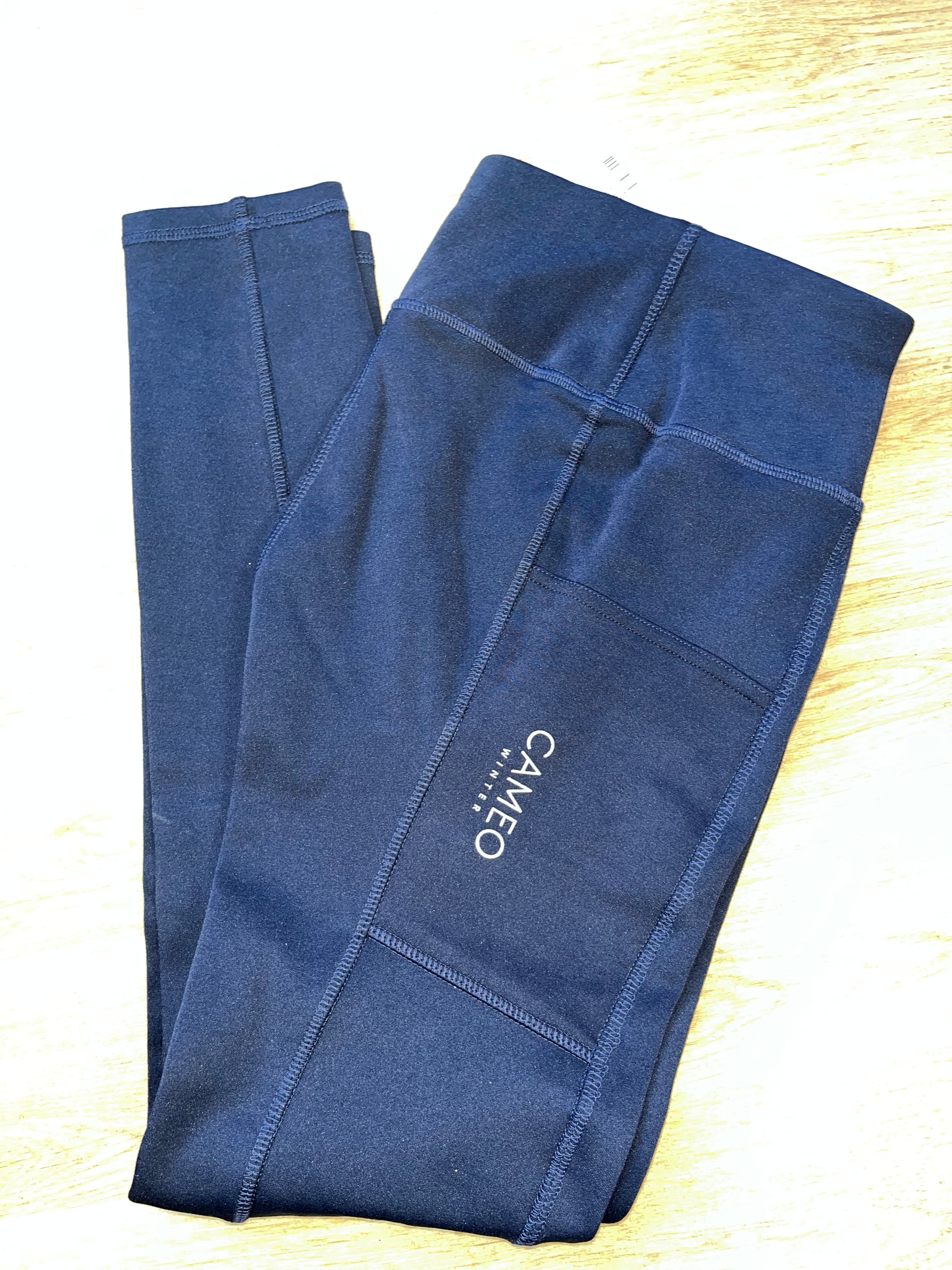 Cameo Ladies Winter Lined Riding Tights Size 24 Colour Navy