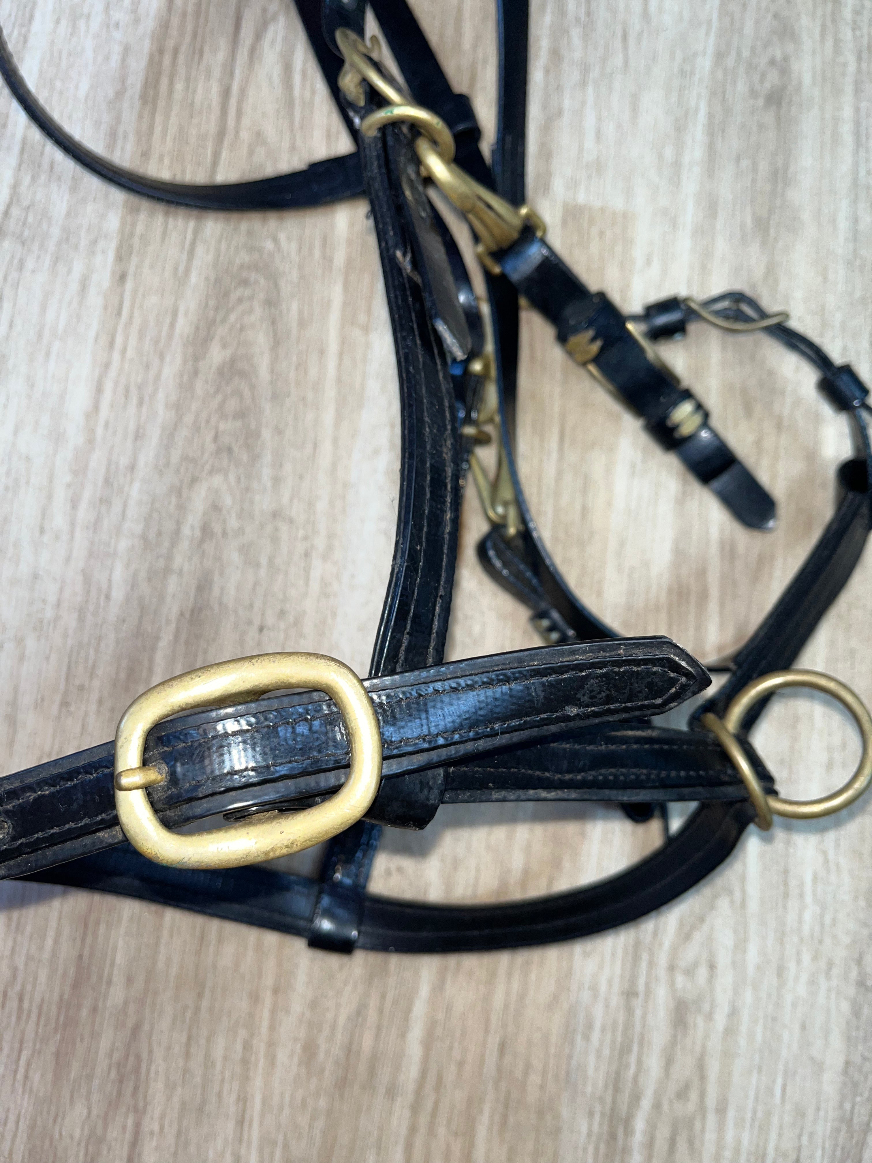 Synthetic Performance Bridle Black Full