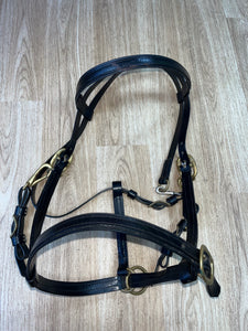 Synthetic Performance Bridle Black Full