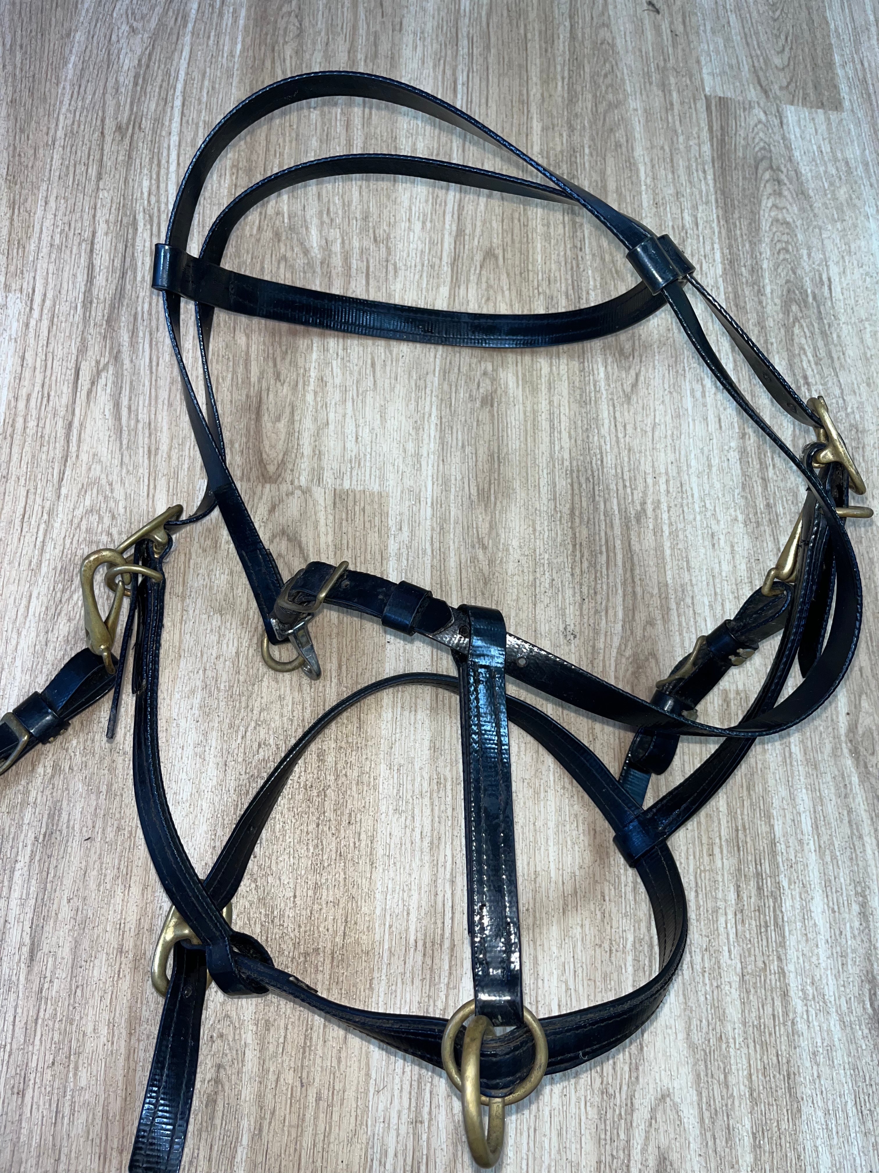 Synthetic Performance Bridle Black Full