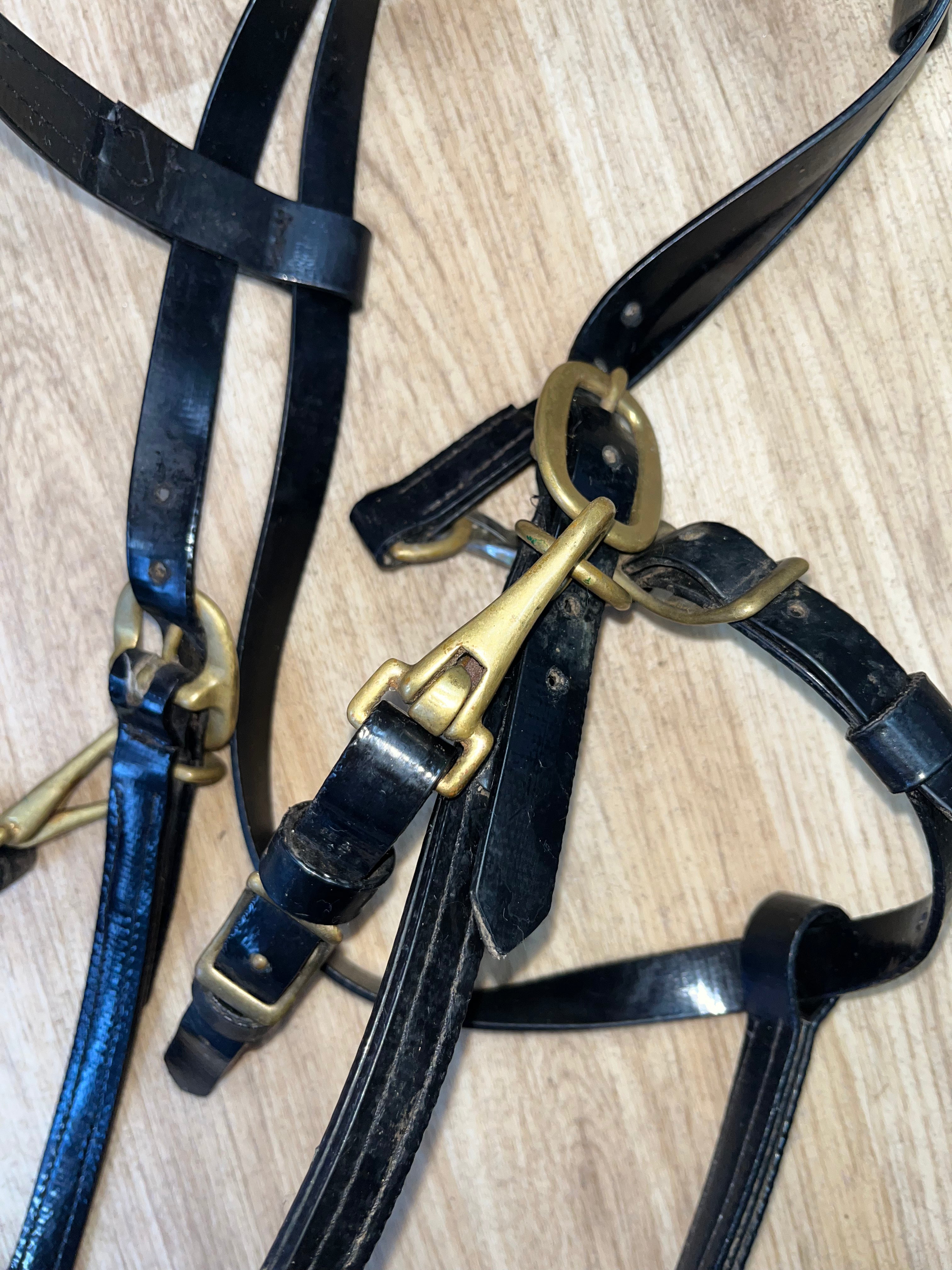 Synthetic Performance Bridle Black Full