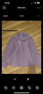 Mountain Warehouse Lilac Zip Fleece Top Size Medium