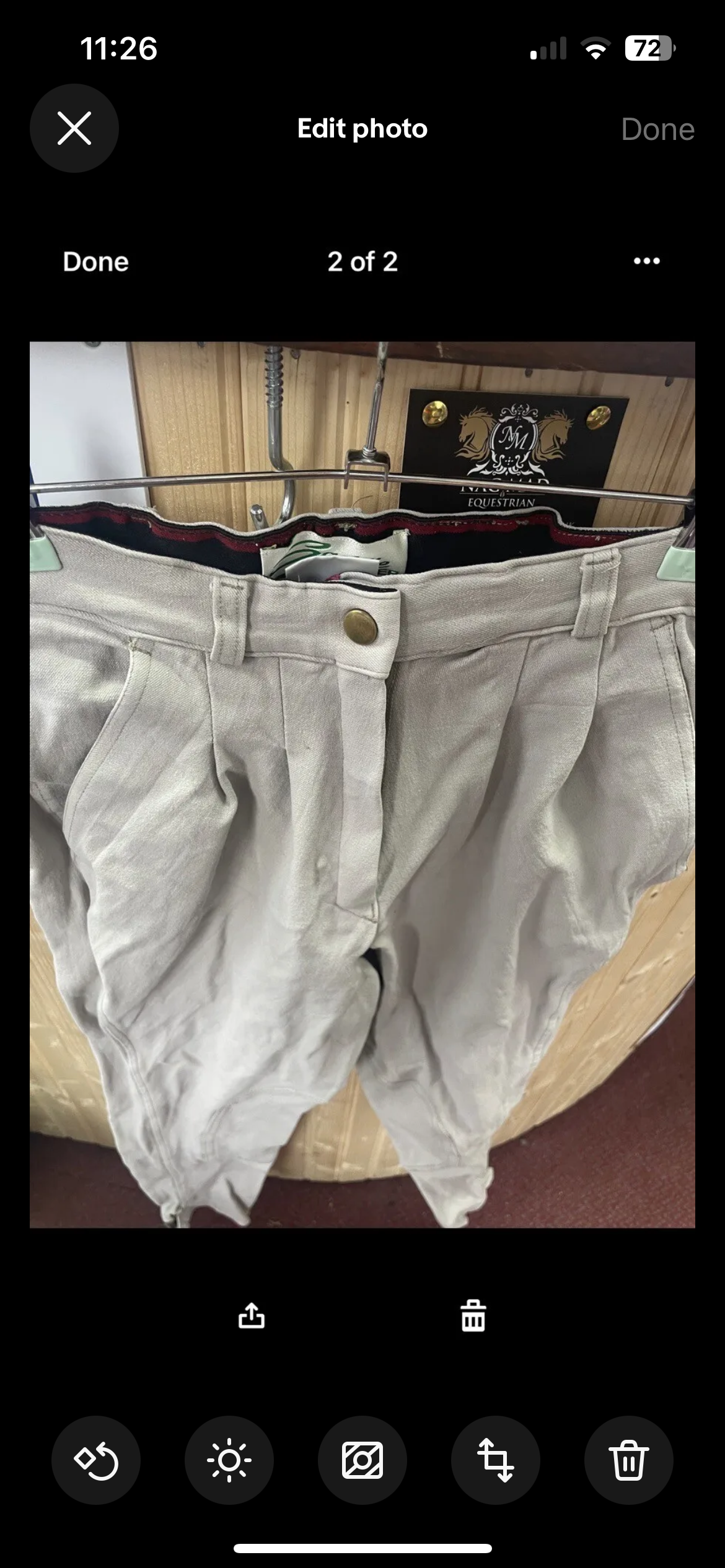 Saddle Master Breeches ,size26”