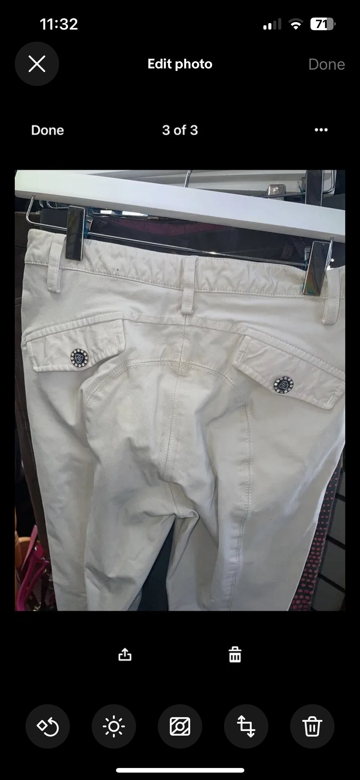 Tattini White Breeches Size 26”