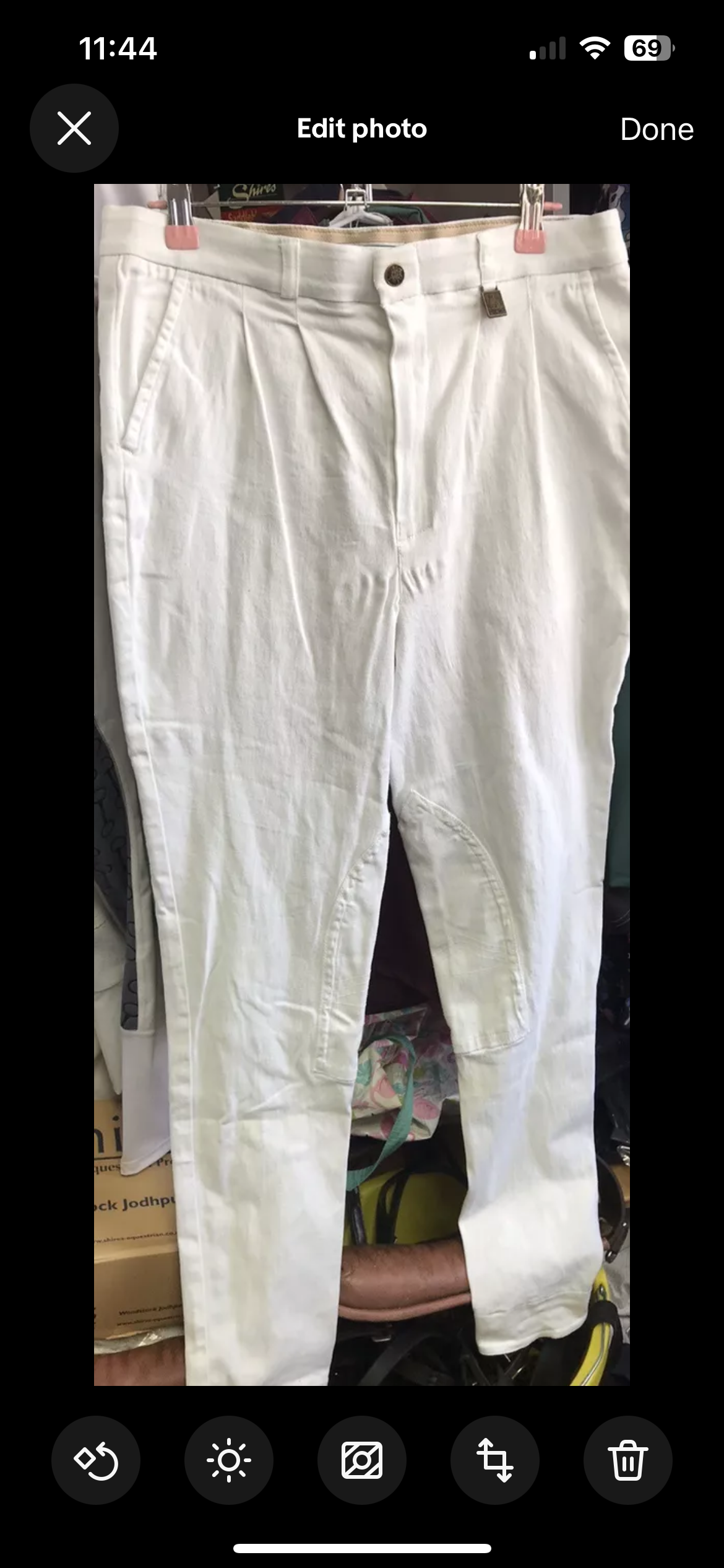 Dublin White Jodhpurs ,Size 34”.