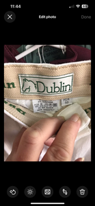 Dublin White Jodhpurs ,Size 34”.