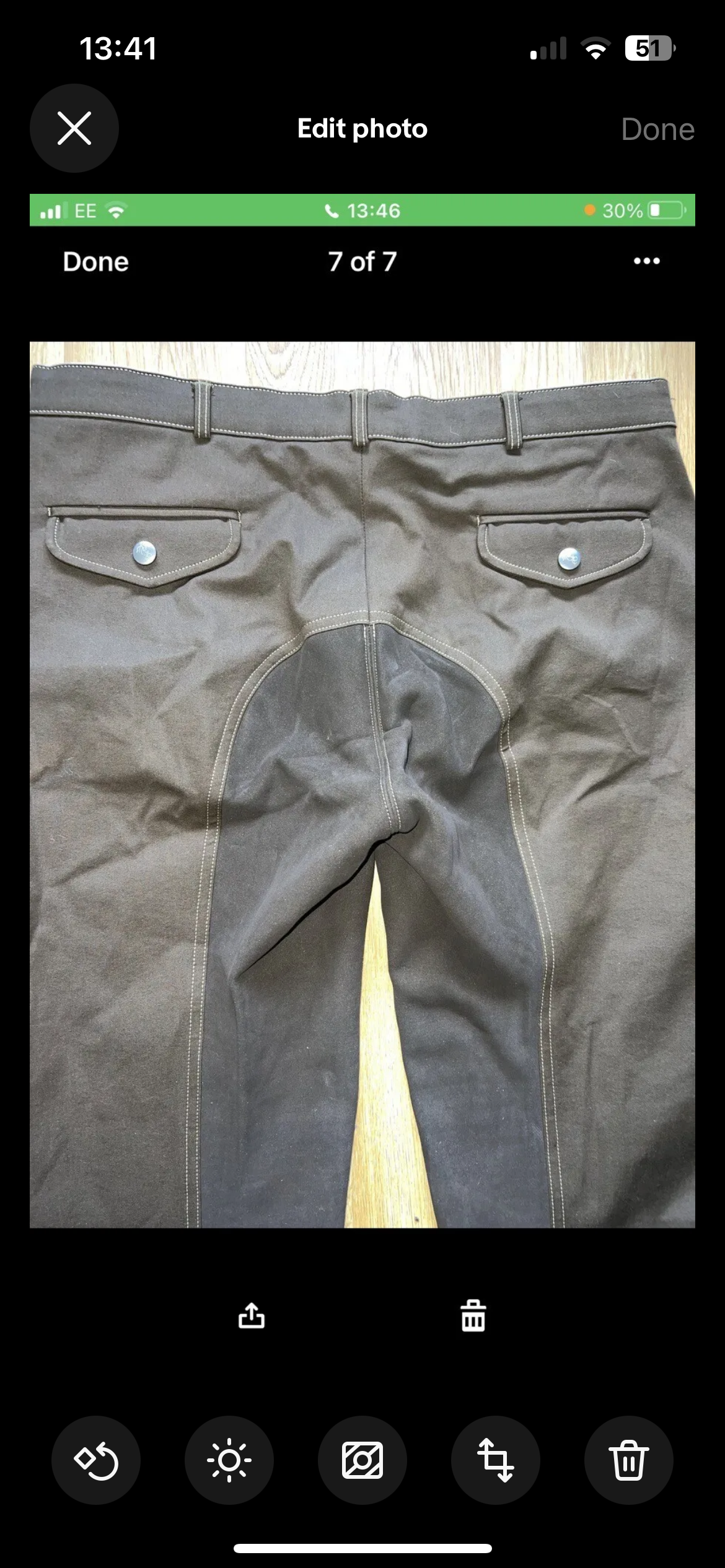 Skinetic Brown Breeches Size 18